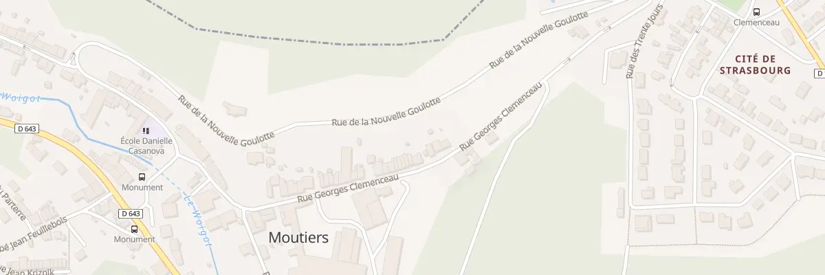 Plan du 26 Rue Clémenceau à Moutiers