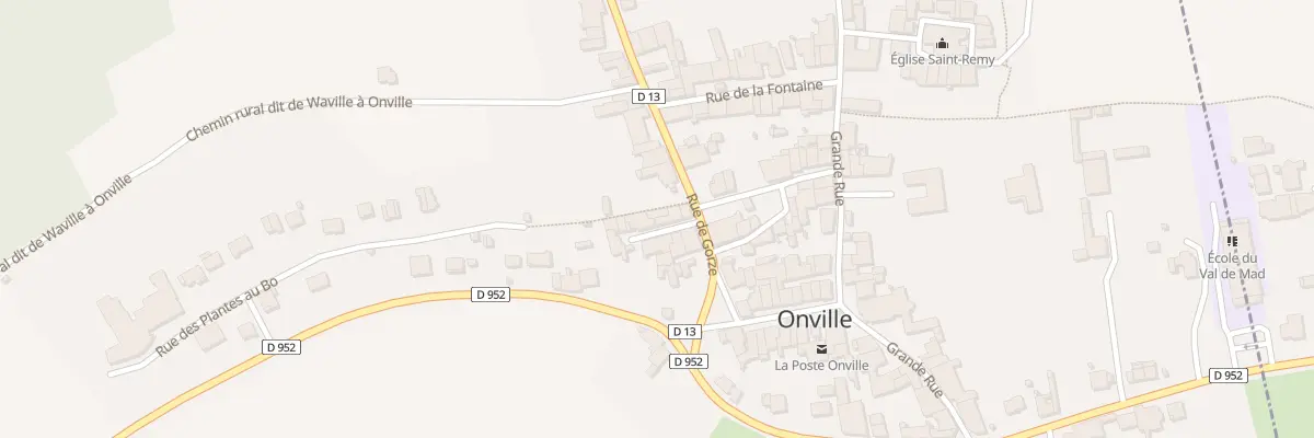 Plan du 9 Rue de Gorze à Onville
