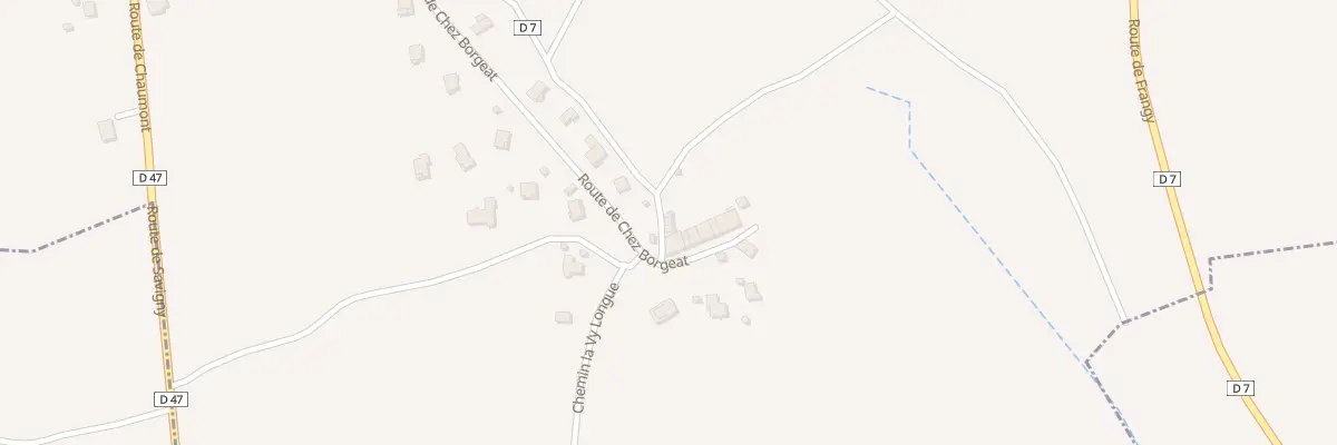 Plan du 815 Rte de chez Borgeat à Savigny