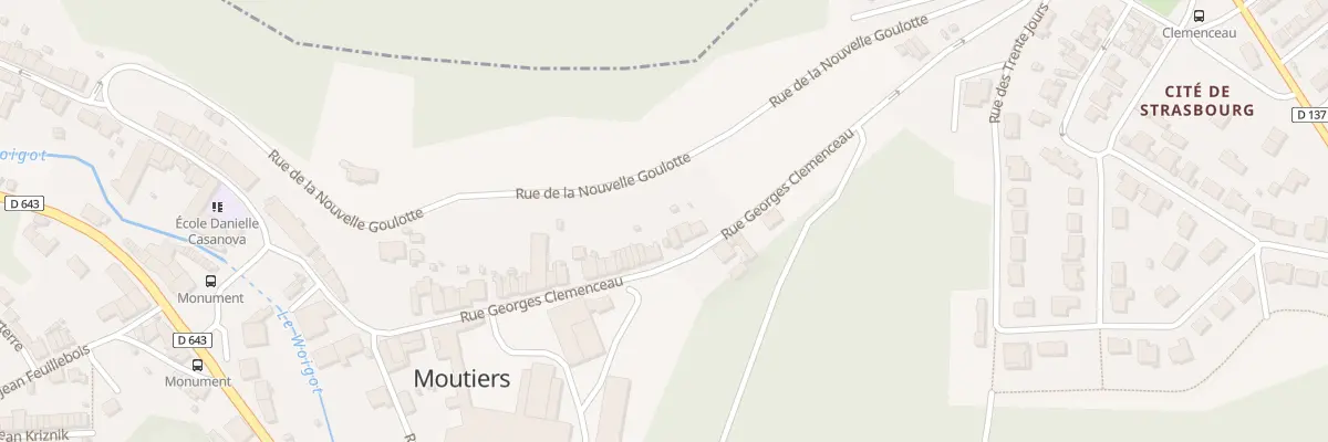 Plan du 27 Rue Clémenceau à Moutiers