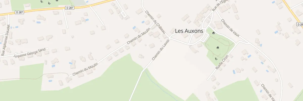 Plan du 2 Che du Lavoir aux Auxons