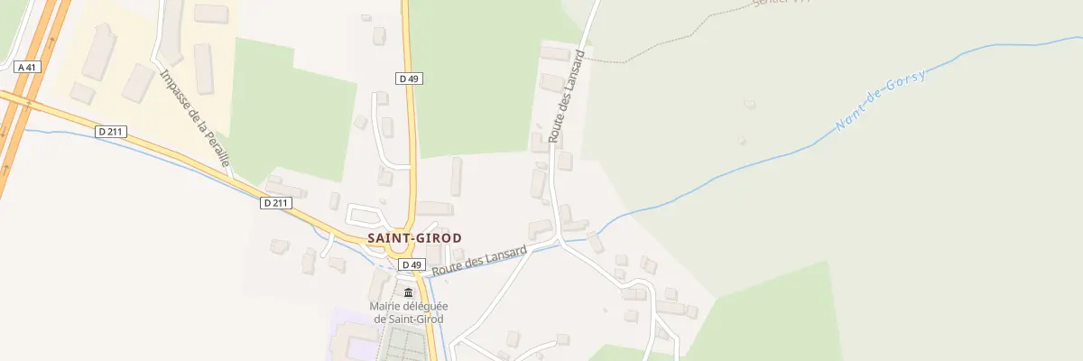 Plan du 175 Rte des Lansard à Entrelacs