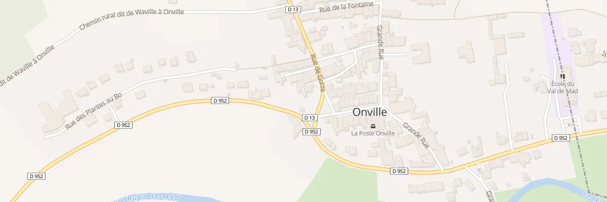 Plan du 1 Rue de Gorze à Onville