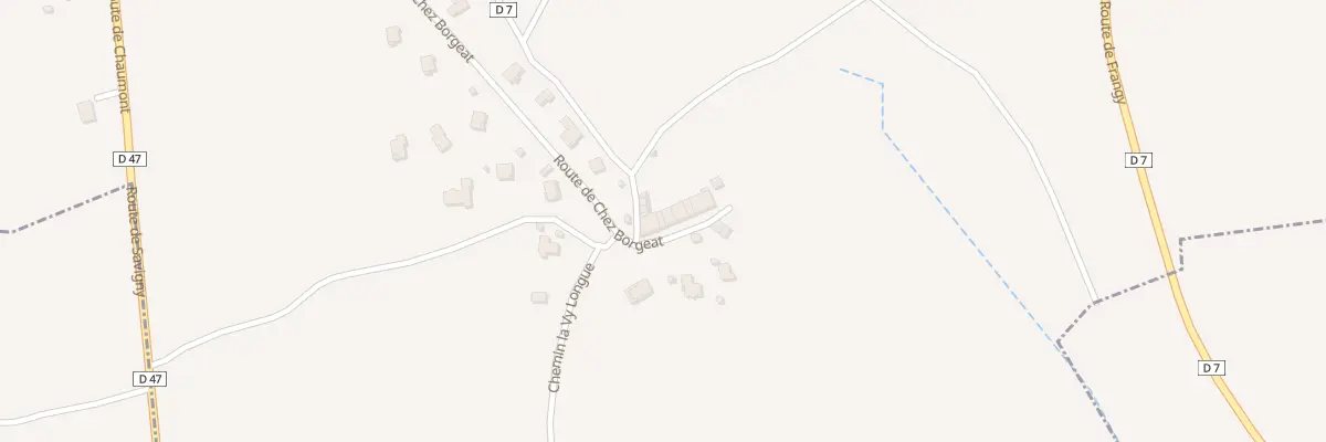 Plan du 813 Rte de chez Borgeat à Savigny