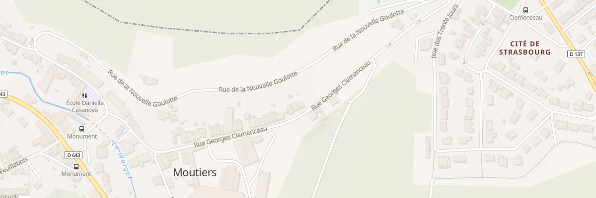 Plan du 28B Rue Clémenceau à Moutiers