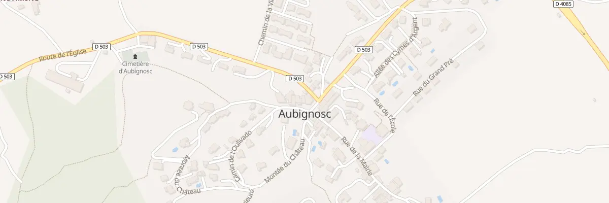 Plan du 10 Mte du Bassin à Aubignosc
