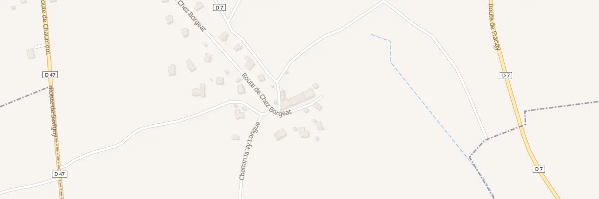 Plan du 829 Rte de chez Borgeat à Savigny