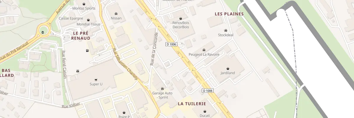 Plan du 1954 Rte Nationale 6 à La Ravoire