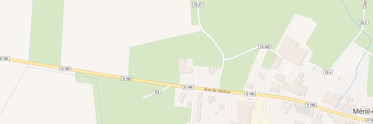 Plan du 972 Rue de Verdun à Ménil-en-Xaintois