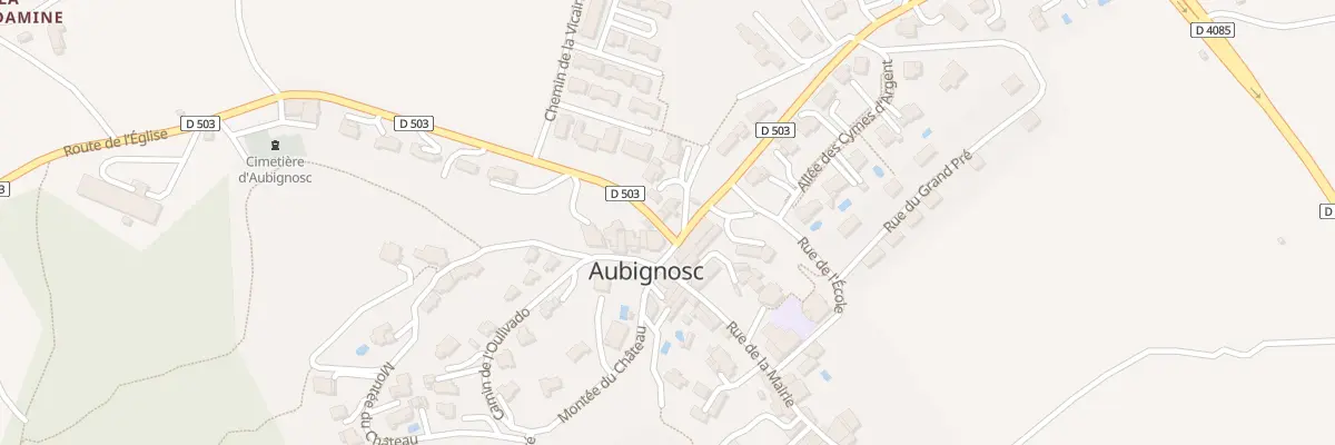 Plan du 5 All des Tilleuls à Aubignosc