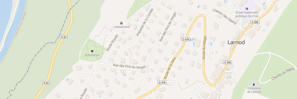 Plan du 10 Rue des Fins du Verger à Larnod