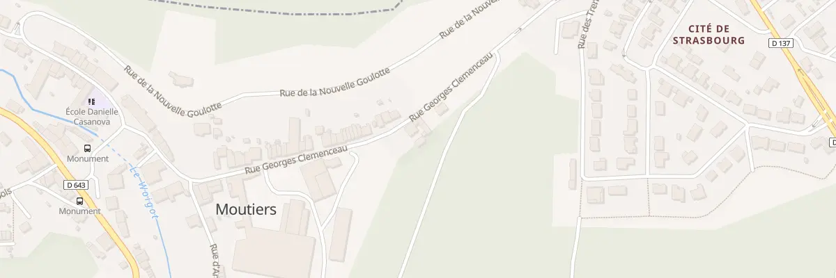 Plan du 28B Rue Clémenceau à Moutiers