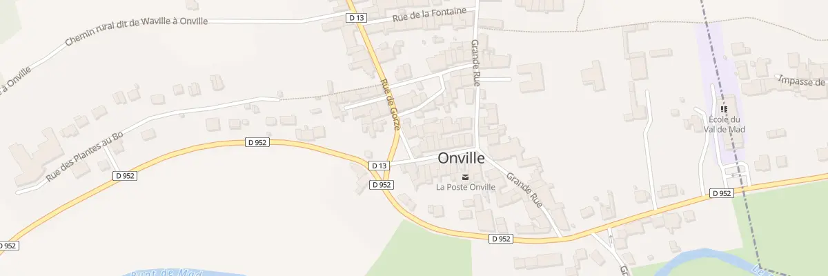 Plan du 2 Rue de Gorze à Onville