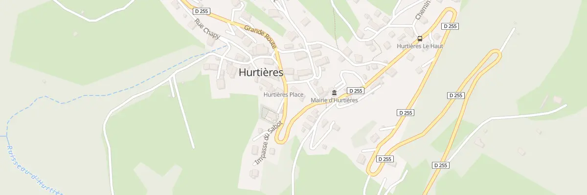 Plan du 5019 Village d’Hurthieres à Hurtières