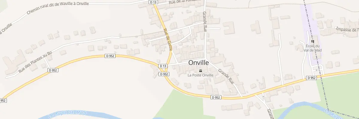 Plan du 10 Rue de la Mairie à Onville