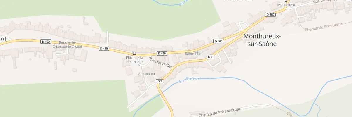 Plan du 210 Rue des Halles à Monthureux-sur-Saône