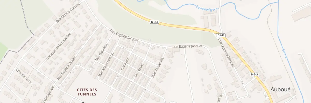 Plan du 5 Rue Eugène Jacquot à Auboué