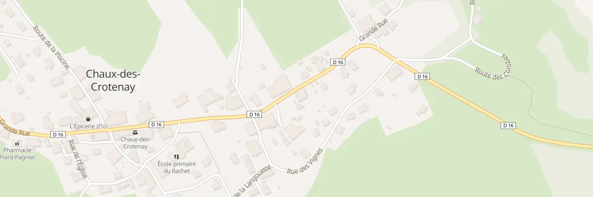 Plan du 34 Grande Rue à Chaux-des-Crotenay