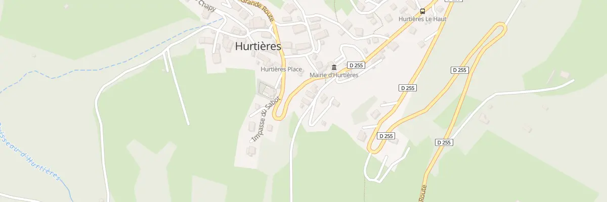 Plan du 5018 Village d’Hurthieres à Hurtières