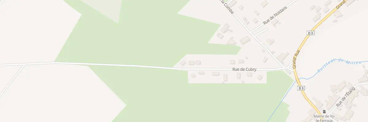 Plan du 12 Rue de Cubry à Vy-le-Ferroux