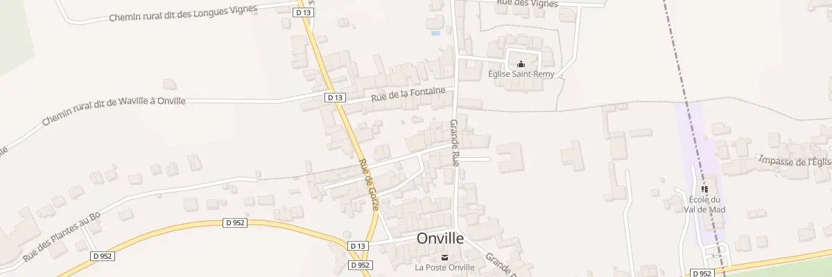 Plan du 6 Rue Adrienne Jouclard à Onville