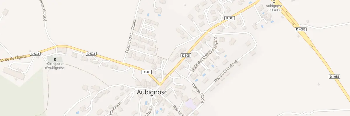 Plan du 75 All des Tilleuls à Aubignosc