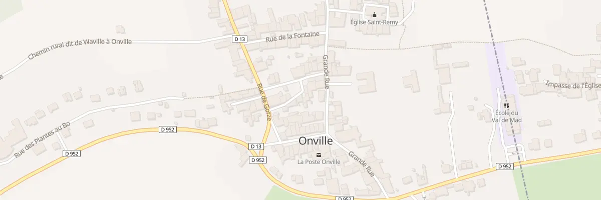 Plan du 1 Rle de l’Ancienne Poste à Onville