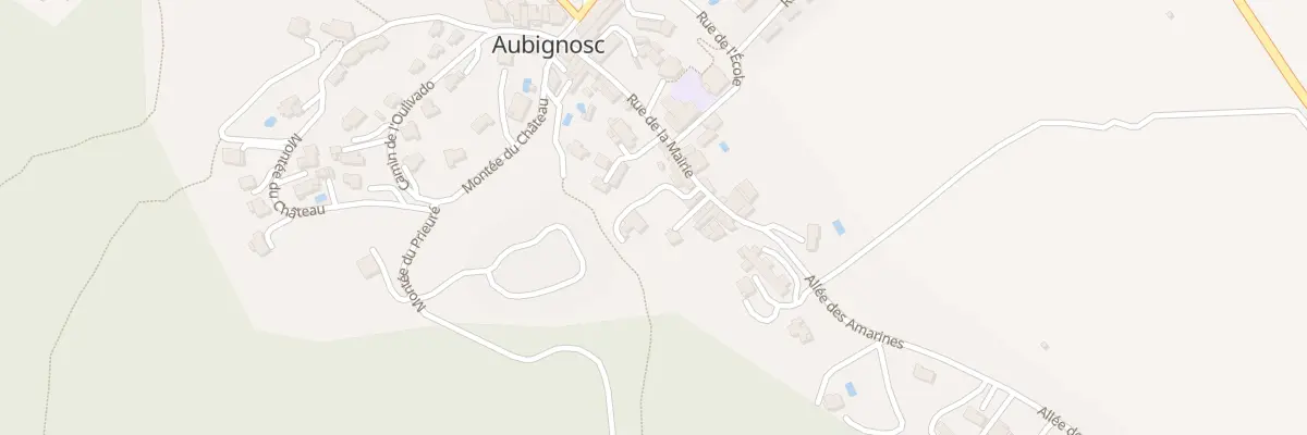 Plan du 158 Rue de la Mairie à Aubignosc