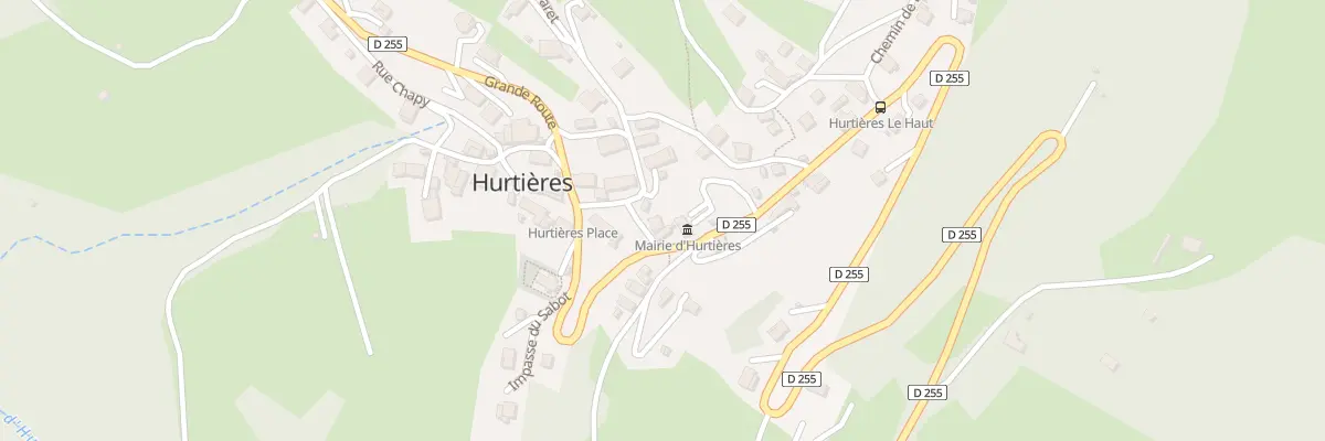 Plan du 14 Mte de la Mairie à Hurtières