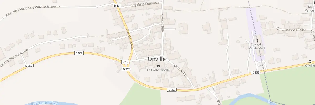 Plan du 2 Rue de la Mairie à Onville
