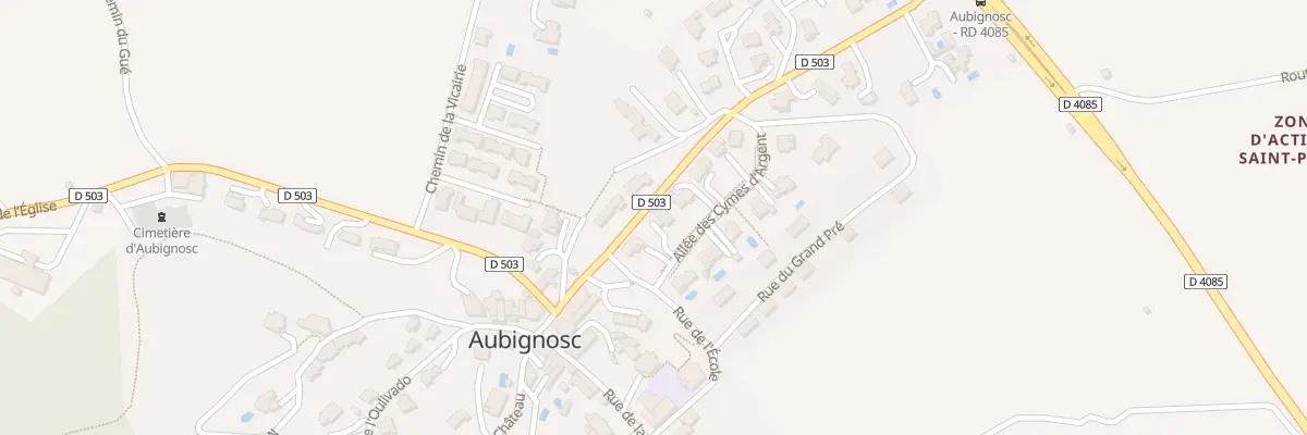 Plan du 31 All des Cymes d’Argent à Aubignosc