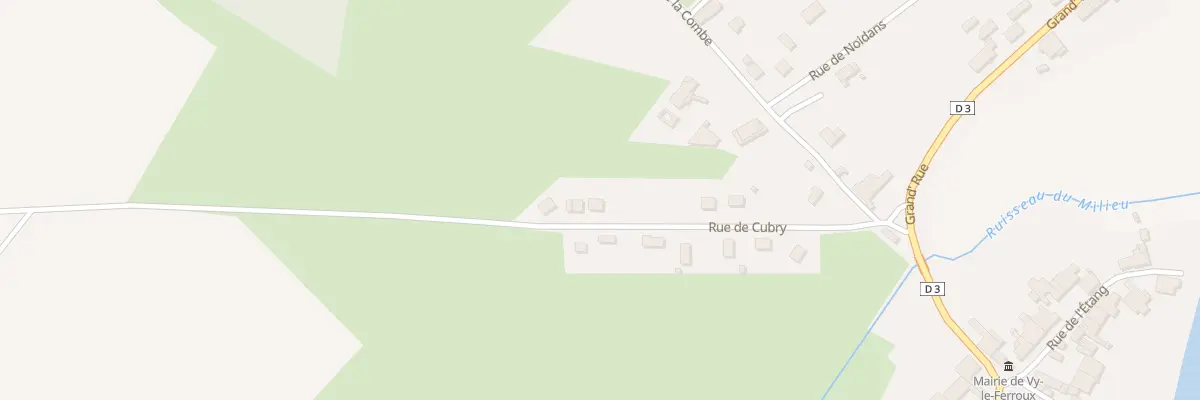 Plan du 8 Rue de Cubry à Vy-le-Ferroux