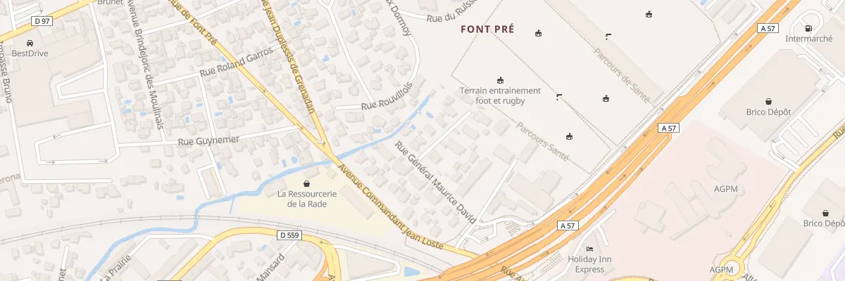 Plan du 118 Rue Général Maurice David à Toulon