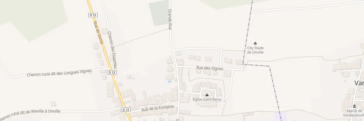 Plan du 28 Rue Grande Rue à Onville