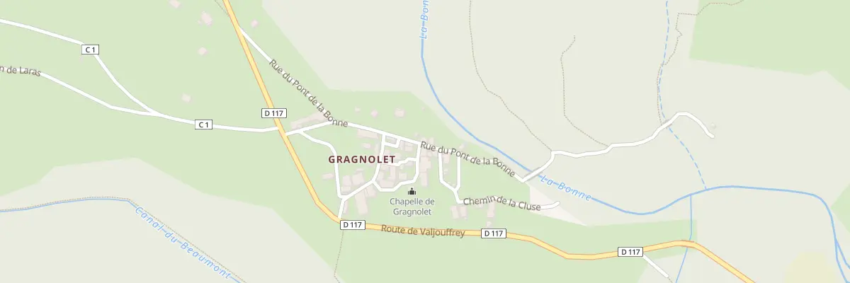 Plan du 257 Rue du Pont de la Bonne à Entraigues