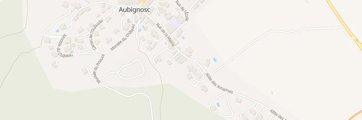 Plan du 182 Rue de la Mairie à Aubignosc