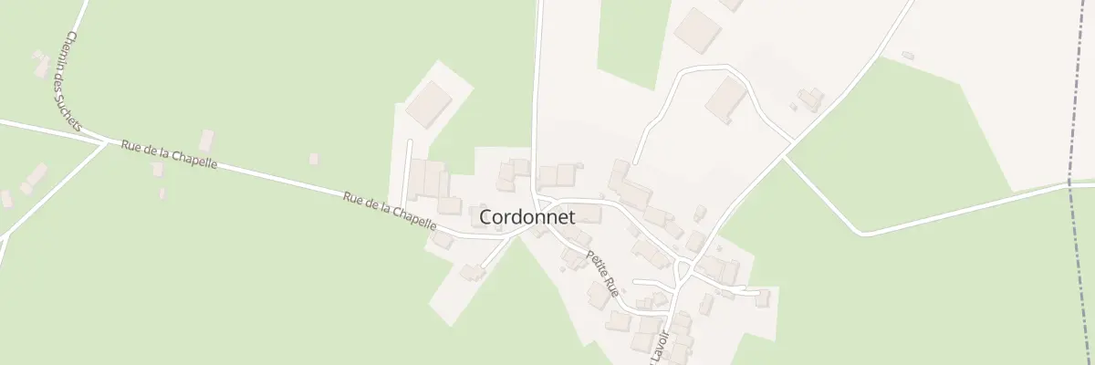 Plan du 16 Rue de la Chapelle à Cordonnet