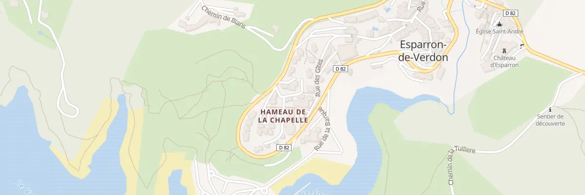 Plan du 22 Tra Nord à Esparron-de-Verdon