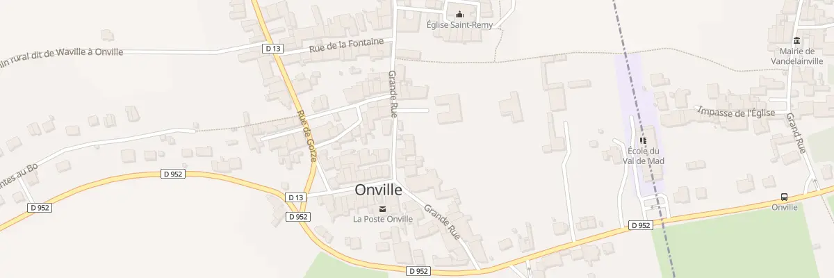 Plan du 16 Rue Grande Rue à Onville