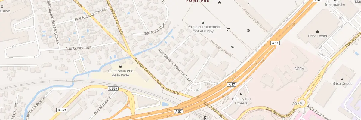Plan du 58 Rue Général Maurice David à Toulon