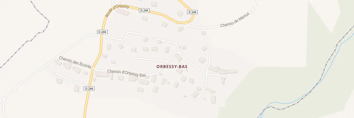 Plan du 240 Che d’Orbessy Bas à Saint-Eusèbe