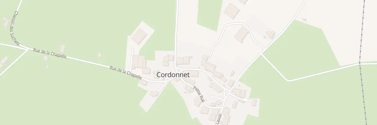Plan du 14 Rue de la Chapelle à Cordonnet