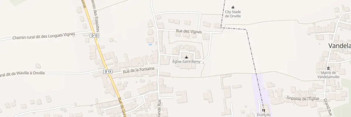 Plan du 4 Rue de l’Eglise à Onville