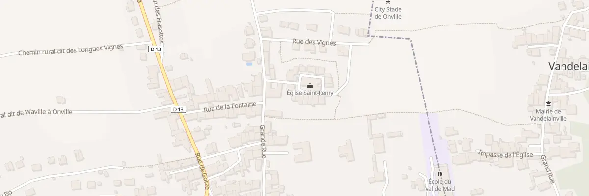Plan du 4B Rue de l’Eglise à Onville
