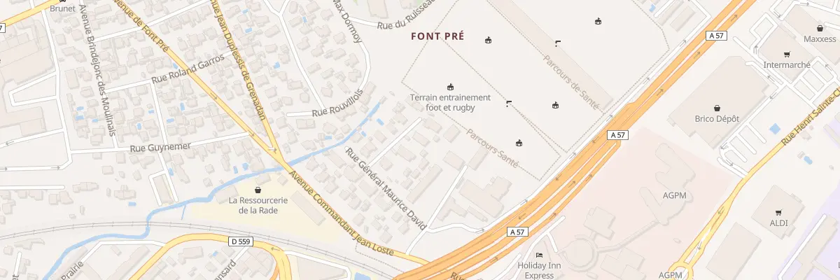 Plan du 41 Rue General Maurice David à Toulon