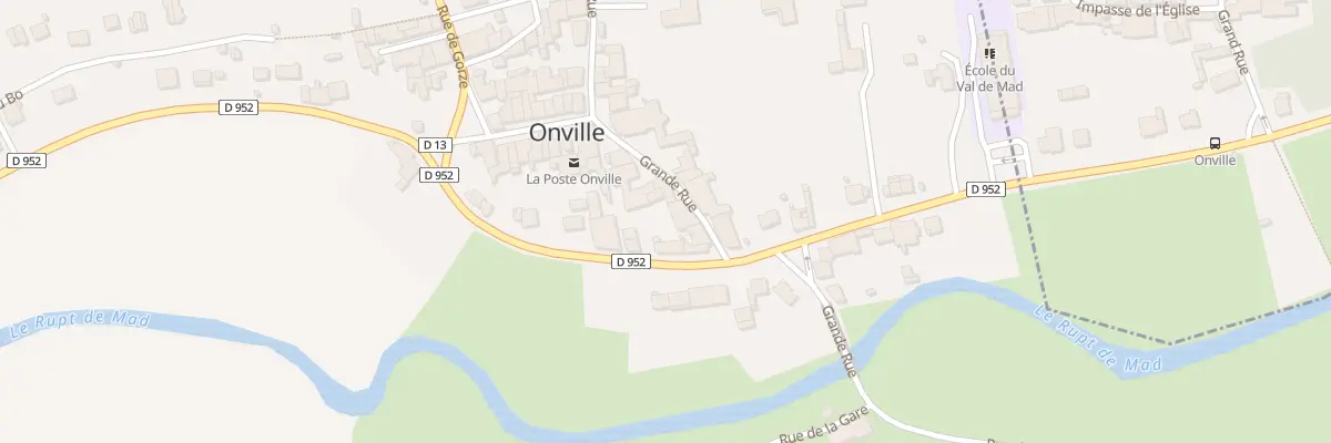 Plan du 20 Rte Nationale à Onville