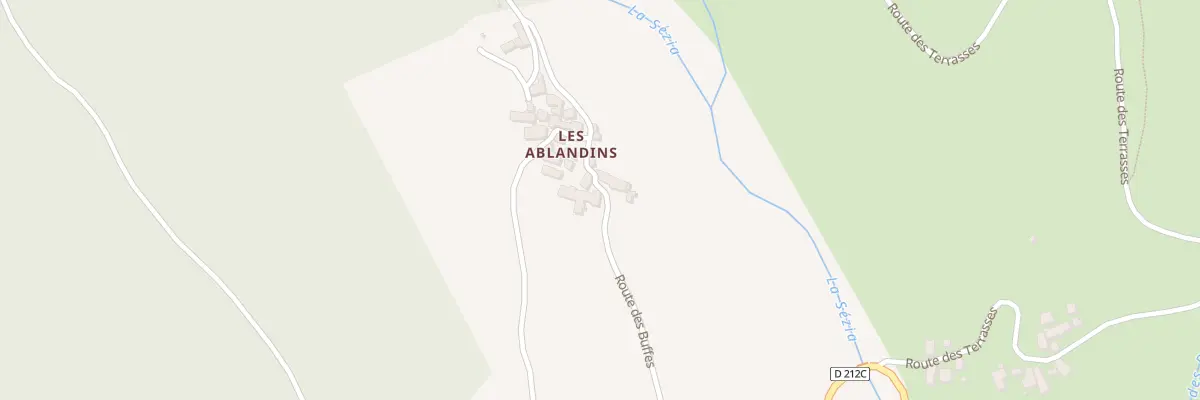 Plan du 5025 Hameau des Ablandins à La Salette-Fallavaux