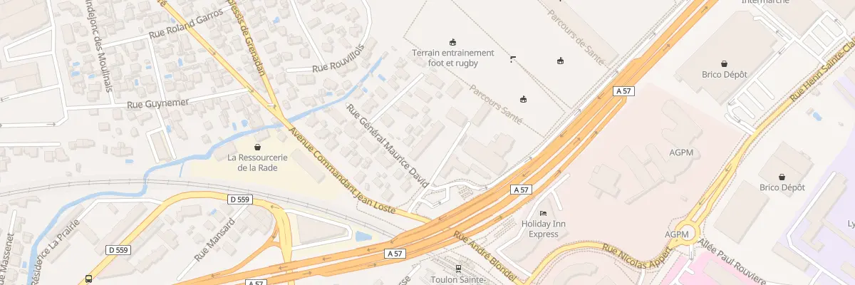 Plan du 42 Rue Général Maurice David à Toulon