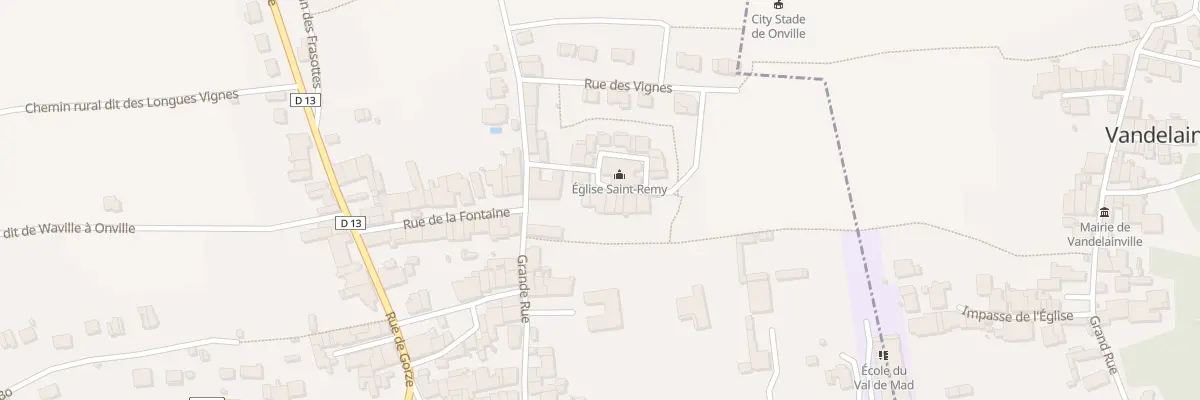 Plan du 6 Rue de l’Eglise à Onville