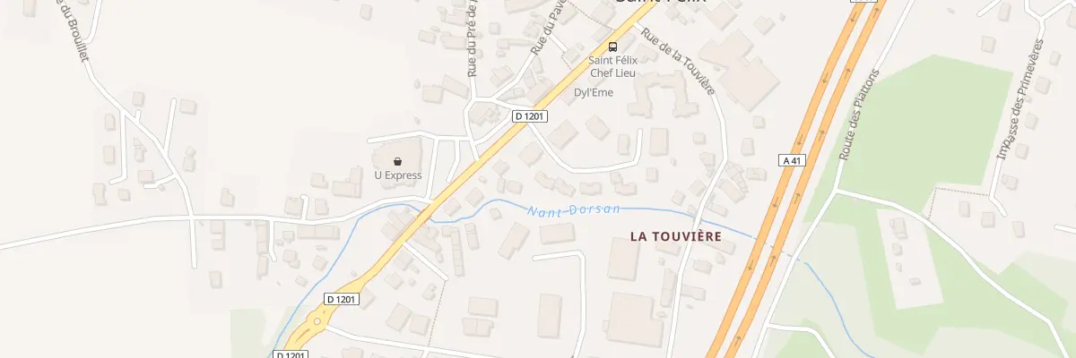 Plan du 44 Imp du Nant d’Orsan à Saint-Félix